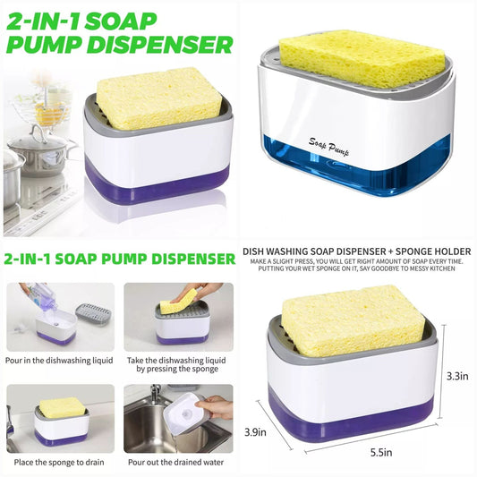 Smart 2-in-1 Soap Dispenser